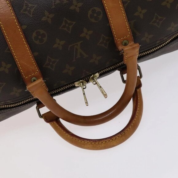 LOUIS VUITTON Monogram Keepall 55 Boston Bag M41424 LV Auth BD364 - Picture 9 of 16